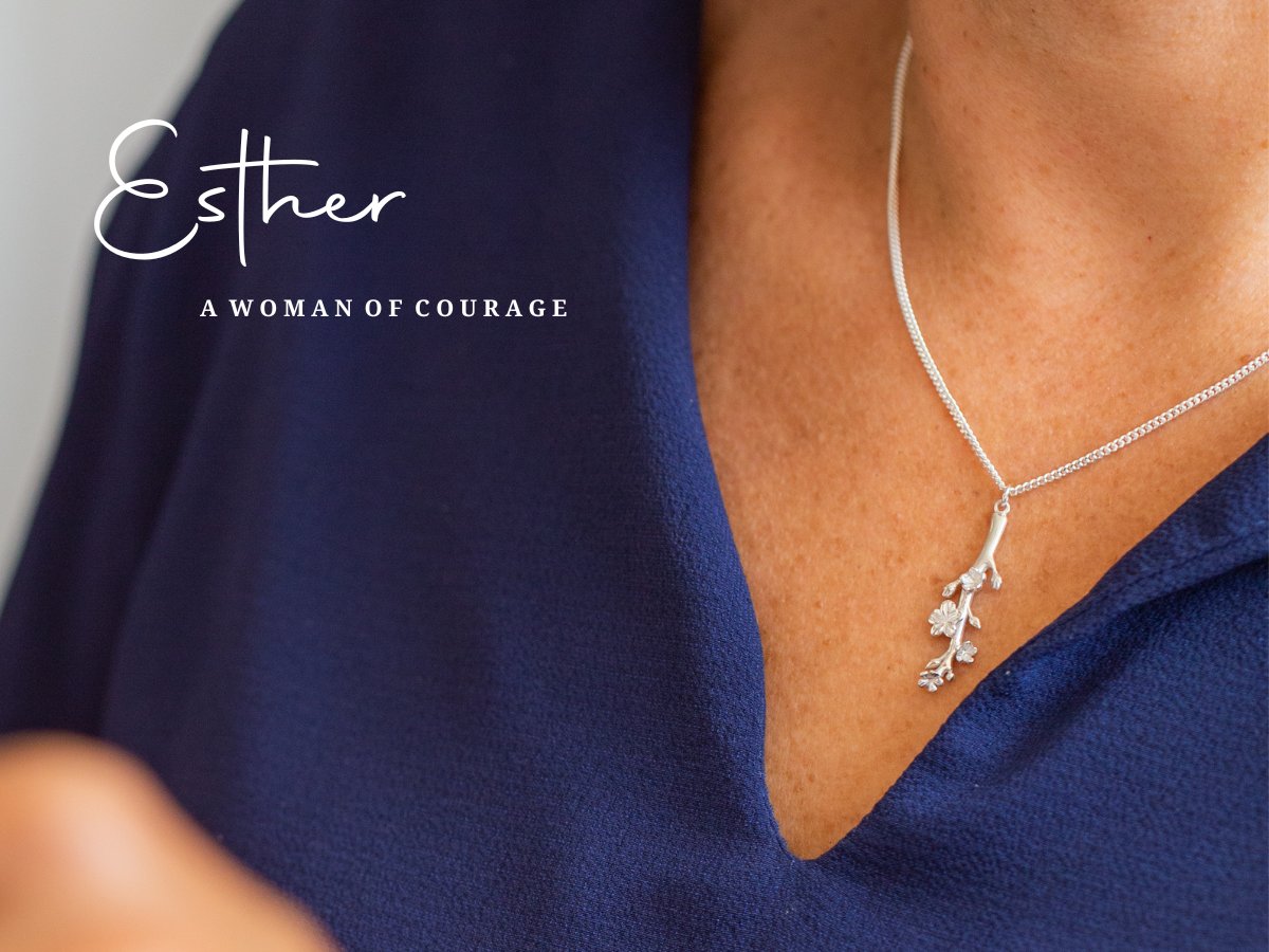 Christian Jewelry Faith Jewelry Gift with Purpose Esther Almond