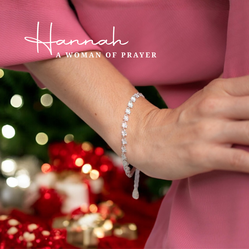Christian jewelry Bracelet Hannah collection sterling silver almond blossoms