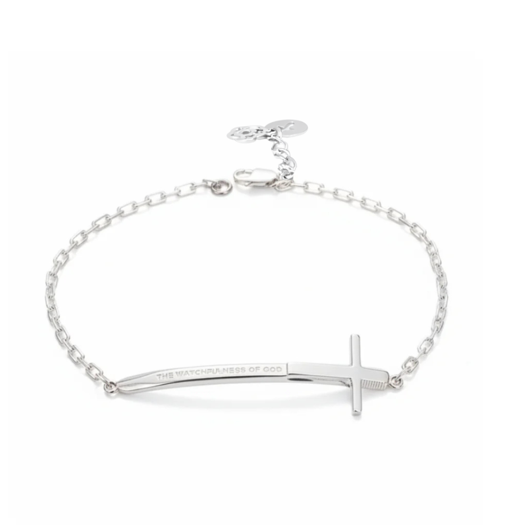 Women's Double-Edged Sword Bracelet - Held in His Sight | Almond