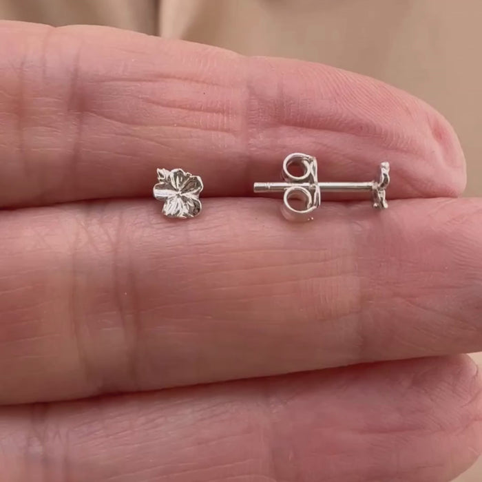 small almond blossom stud earring from Hannah's Prayer Collection, a reminder that God is always watching over you.